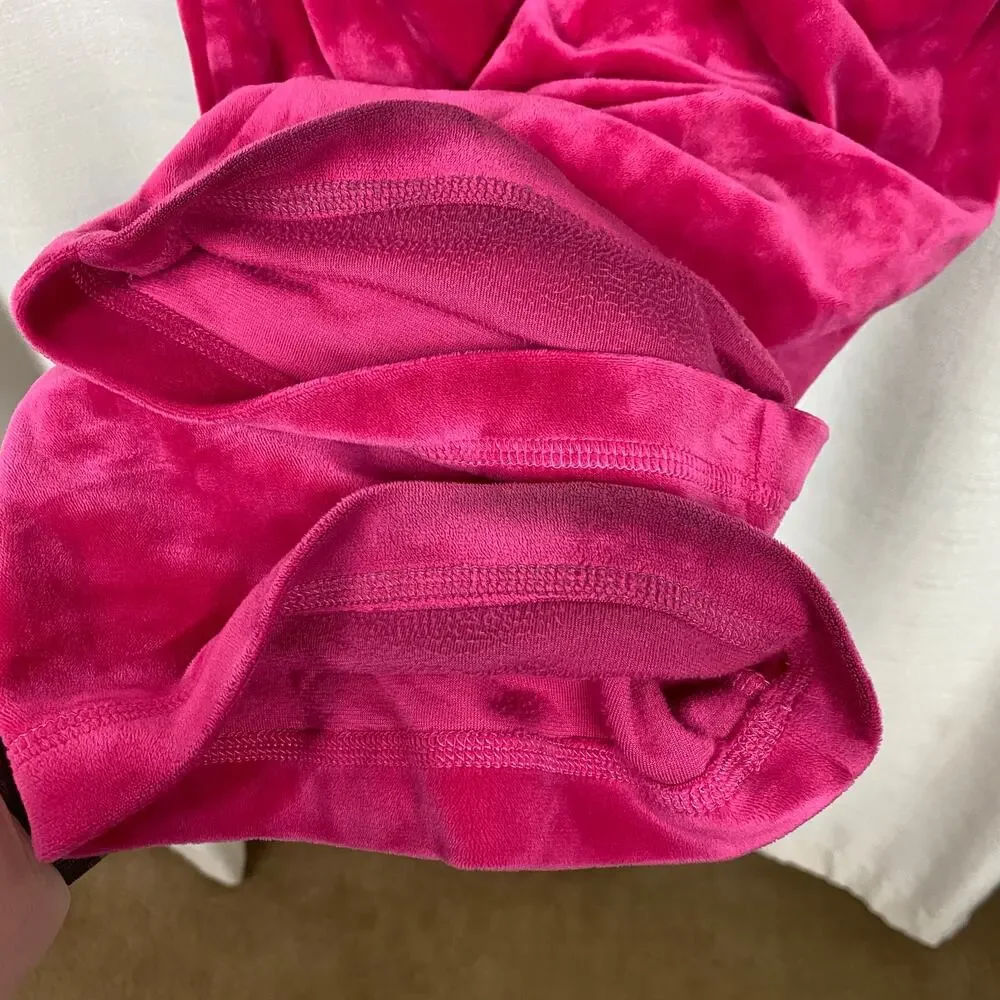 Juicy Couture Vintage Hot Pink Velour Track Suit Pants Sz.M Jacket Sz.XL - Picture 8 of 16